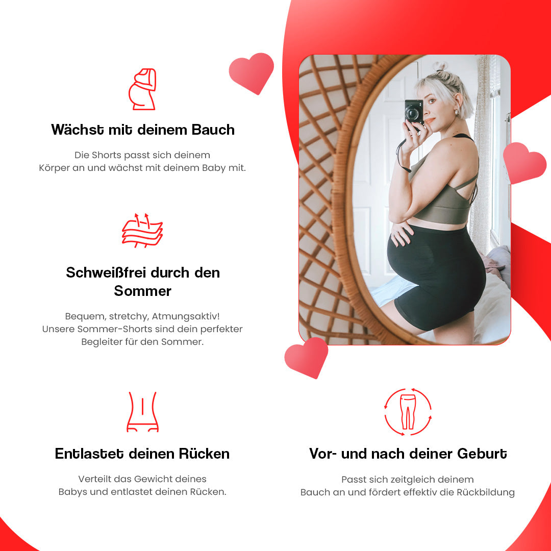Schwangerschafts Sommer-Shorts